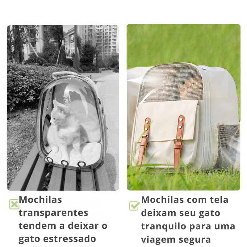 CatTrack - Bolsa de Passeio para Gatos