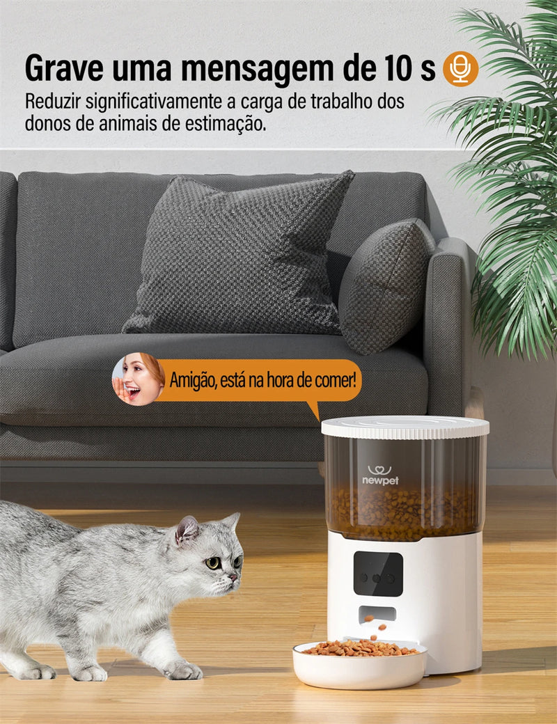 Newpet - Alimentador Automático para Pets 4L